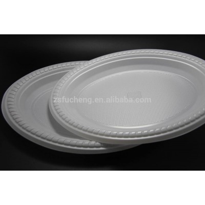 2016 7/9/10 inch OEM white wholesale bulk disposable Plastic Plate