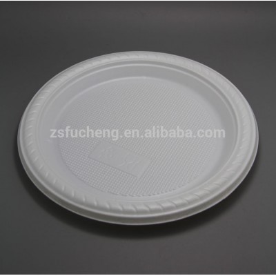 2016 7 inch Biodegradable Disposable Compartment Plastic Plates For Party/Restaurant/Wedding